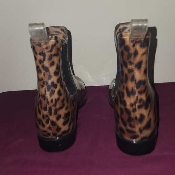 Cheetah Print A New Day Rainboots Size 7 - Picture 6 of 7